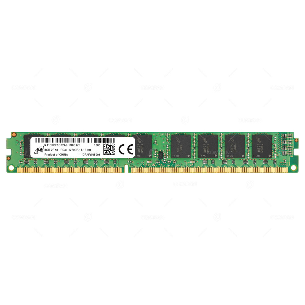 MT18KDF1G72AZ-1G6E1  MICRON 8GB 2RX8 PC3L-12800E MEMORY MODULE FOR FLASHSYSTEM 900